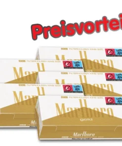 5 x Marlboro Gold Filter – Hülsen, 200er