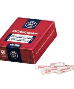 Vauen Pfeifenfilter Dr. Perl Junior – 40er Packung – Aktivkohlefilter mit 2 Keramikkappen; 9mm