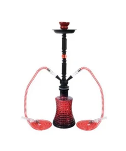 Shisha „Big Mike“ Rot, 58 cm, 2 Anschlüsse