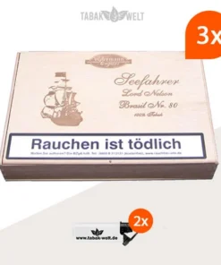 Woermann Cigars Seefahrer Zigarren LORD NELSON Brasil NO.80 3x Kisten