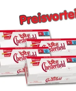 4 x Chesterfield Red Extra Zigarettenhülsen, 250er