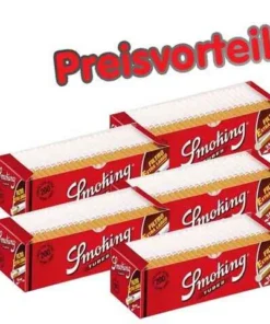 5 x Smoking Extra Long Hülsen, 200er