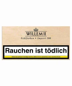 Willem II Fehlfarben Import 200 Sumatra Zigarillos, 100er