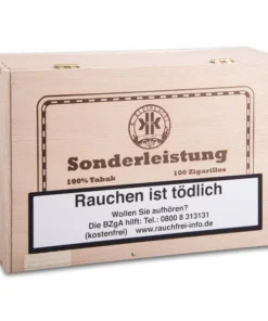 Sonderleistung Brasil Zigarillos Holzkiste mit Naturdeckblatt 100er klein