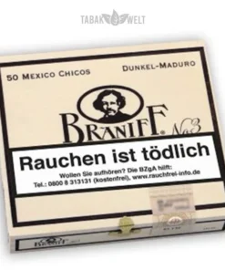 Braniff Chicos Maduro Zigarillos No. 3 Kiste