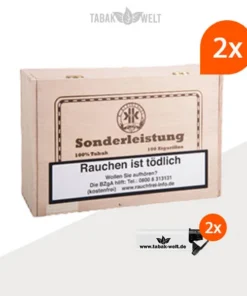 Sonderleistung Brasil Zigarillos 2x Holzkiste mit Naturdeckblatt 100er