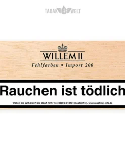 Willem II Fehlfarben Zigarillos Import 200 Sumatra Kiste