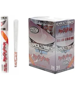 Cyclones Cone CLEAR „Rockstar“, King Size 24er Display