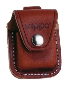 Zippo Ledertasche braun mit Lasche
