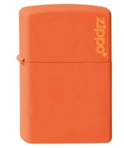 Zippo Orange matt mit Zippo Logo