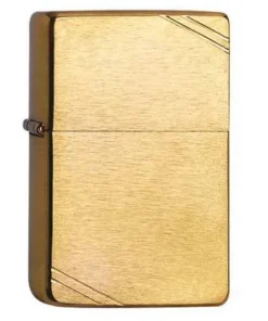 Zippo Messing gebürstet Vintage Streifen