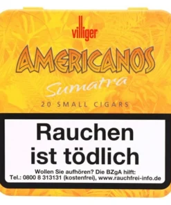 Villiger Americanos Zigarillos Sumatra ohne Filter