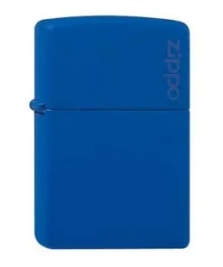Zippo Royal Blau matt mit Zippo Logo