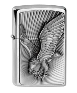 Zippo Chrom gebürstet Eagle