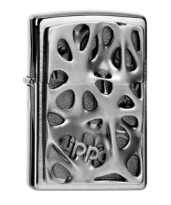 Zippo Chrom gebürstet Voronoi