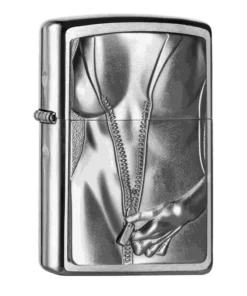Zippo Chrom gebürstet Zipper Girl
