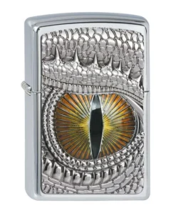 Zippo Chrom poliert Dragon Eye Emblem