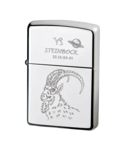 Zippo Chrom poliert Steinbock