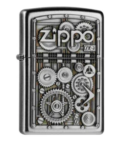 Zippo Chrom satiniert Gear Wheels