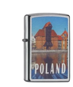 Zippo Chrom gebürstet Poland-Danzig