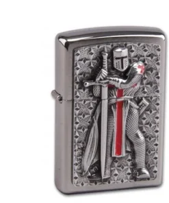 Zippo Chrom gebürstet Templer II
