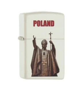 Zippo Weiß matt Johannes Paul II