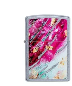 Zippo Street Chrom Mosaik Pink
