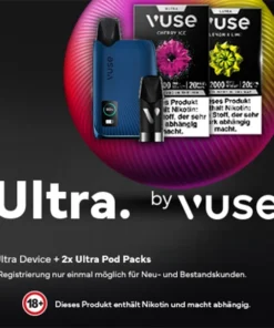 Vuse Ultra Device Indigo Blue + 2x Ultra Pods Vorteilspack