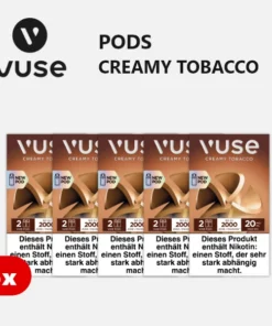 5x VUSE Pods Creamy Tobacco