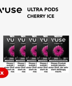 5x Vuse Ultra Pods Cherry Ice 20mg