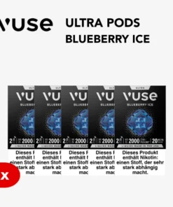 5x Vuse Ultra Pods Blueberry Ice 20mg