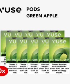 10x VUSE Pods Apple Sour/Green Apple