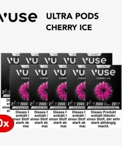 10x Vuse Ultra Pods Cherry Ice 20mg