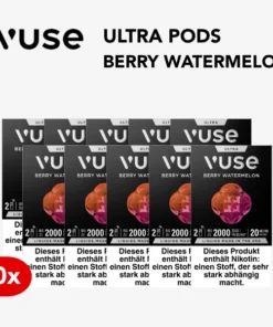 10x Vuse Ultra Pods Berry Watermelon 20mg