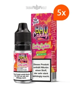 5X Bad Candy Classic E-Liquid Lucky Lychee 10ml, 20mg/ml