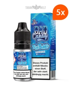 5X Bad Candy Classic E-Liquid Blue Bubble 10ml, 10mg/ml