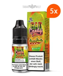 5X Bad Candy Classic E-Liquid Angry Apple 10ml, 10mg/ml