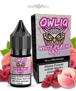 OWLIQ E-Liquid White Peach Razz 10ml, 10mg/ml