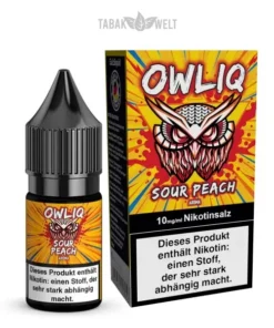OWLIQ E-Liquid Sour Peach 10ml, 10mg/ml