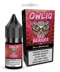 OWLIQ E-Liquid Red Berries 10ml, 20mg/ml