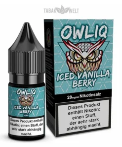 OWLIQ E-Liquid Iced Vanilla Berry 10ml, 20mg/ml