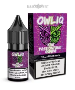 OWLIQ E-Liquid Kiwi Passionfruit Guava 10ml, 10mg/ml