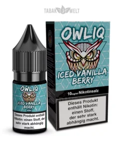OWLIQ E-Liquid Iced Vanilla Berry 10ml, 10mg/ml