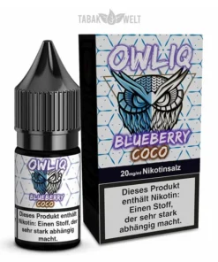 OWLIQ E-Liquid Blueberry Coco 10ml, 20mg/ml