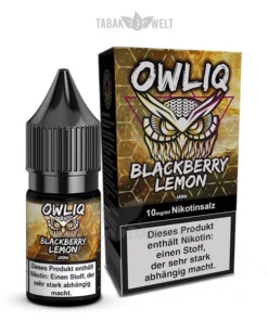 OWLIQ E-Liquid Blackberry Lemonade 10ml, 10mg/ml