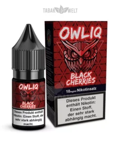 OWLIQ E-Liquid Black Cherries 10ml, 10mg/ml