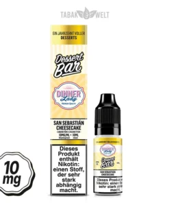Dinner Lady Dessert Bar E-Liquid San Sebastian Cheesecake 10ml, 10mg/ml