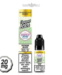 Dinner Lady Dessert Bar E-Liquid Pistachio Gelato 10ml, 20mg/ml