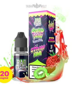 Bad Candy Overdosed E-Liquid Straw Kiwi 10ml, 20mg/ml