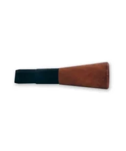 Zigarren-Spitze denicotea für 16mm Zigarren – Schwarz mit Bruyère-Sattel, 7,6cm